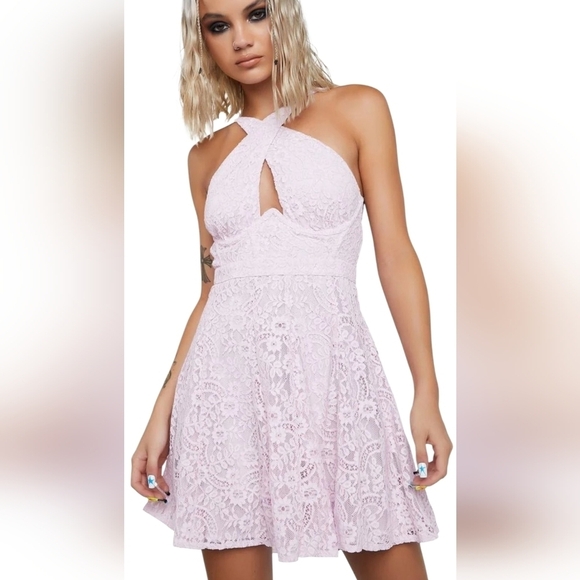 For Love And Lemons Dresses & Skirts - For Love And Lemons Carmela Mini Dress Purple NWT